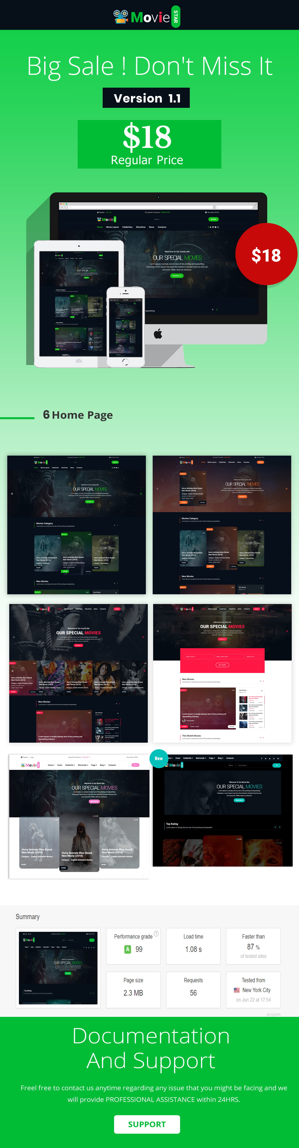 Online Movie,Vedio & TV Show HTML Template