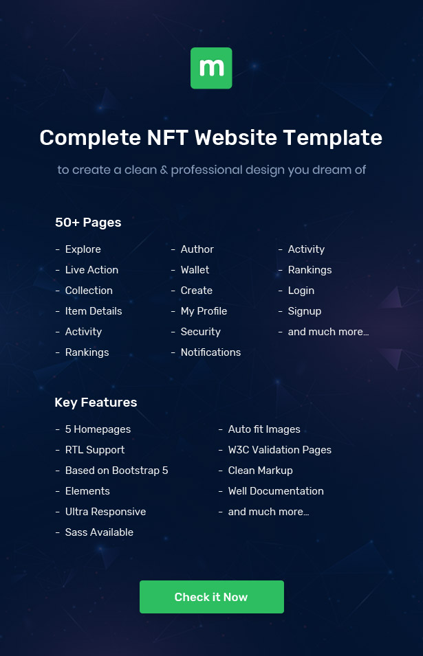 template pages and core feature