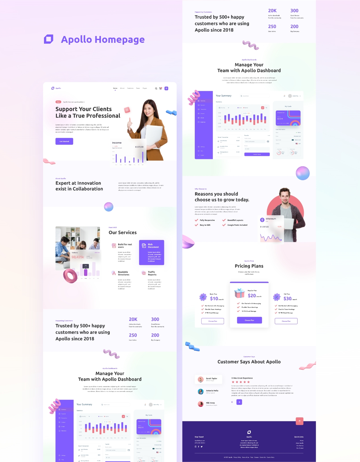 Apollo - Startup SaaS Template - 1