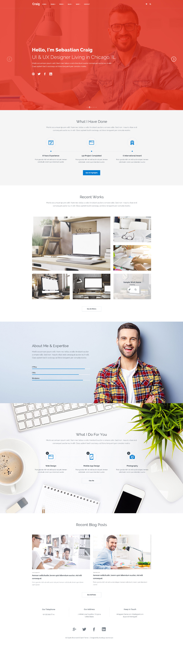 Craig - Creative Services | Portfolio | Personal Landing Page - 1
