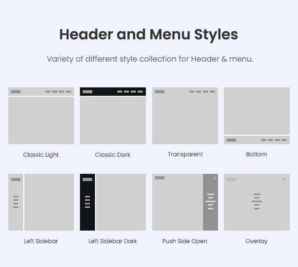 header and menu