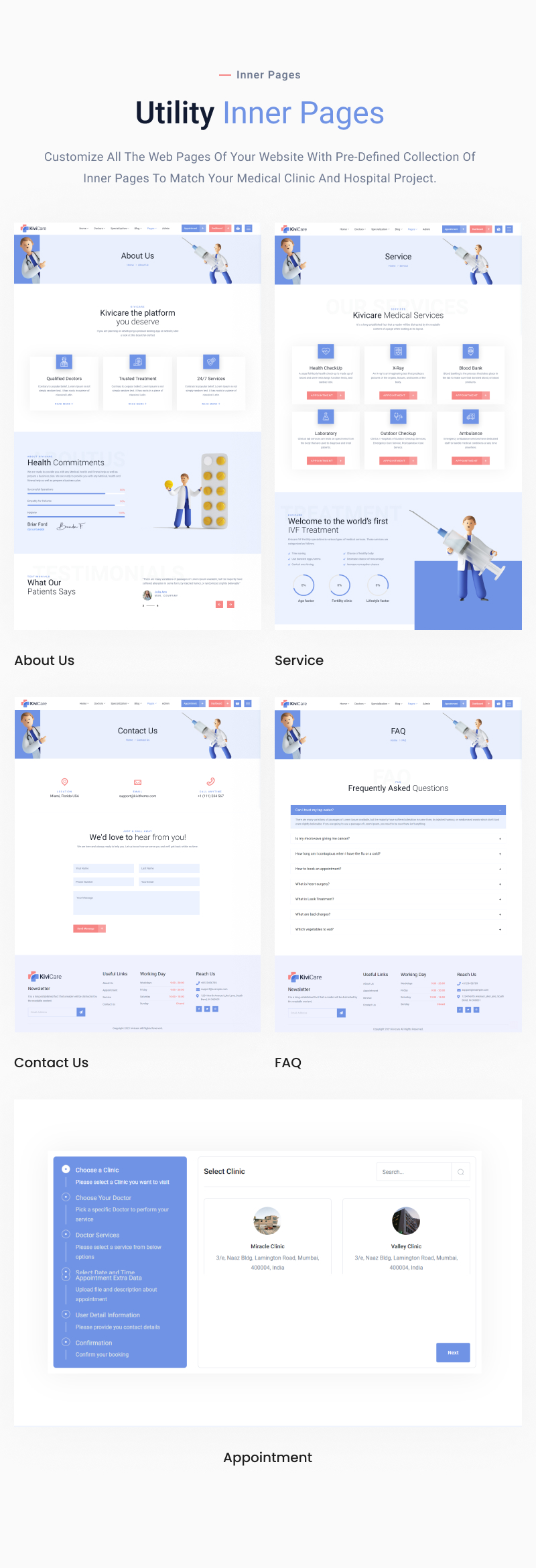 KiviCare(TM) - Clinic And Patient Management HTML & ReactJS Template - 5