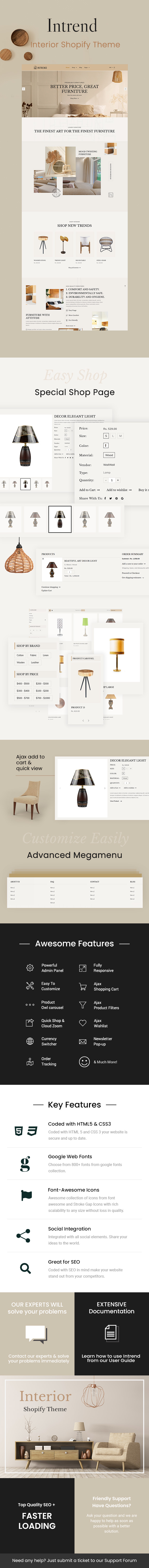 Intrend - Furniture Store Modern Shopify Theme - 1