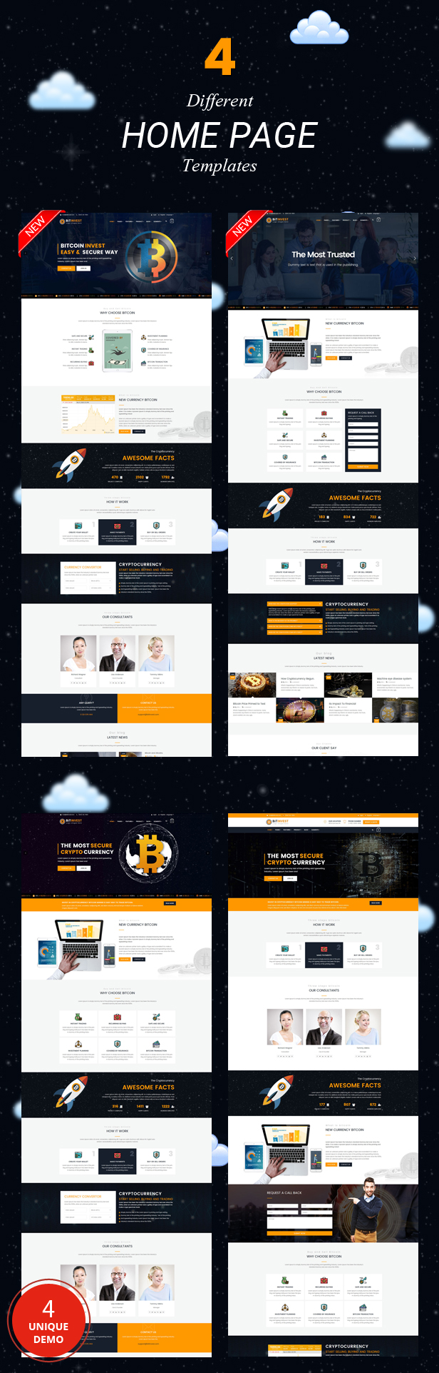 Bitinvest - Bitcoin Crypto Currency Template - 2