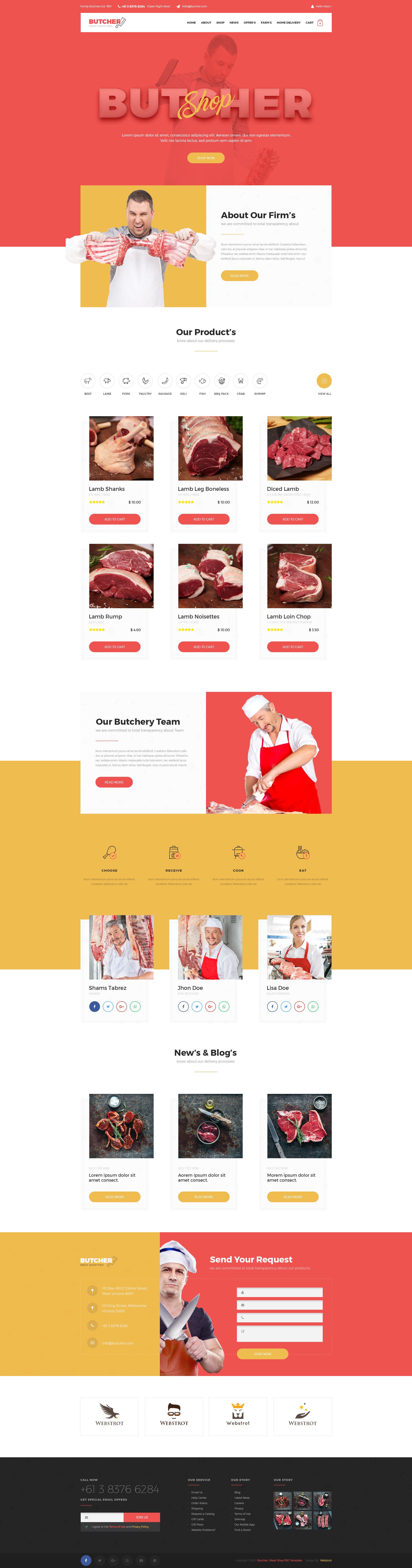 Butcher - Meat Shop eCommerce OpenCart Theme - 1
