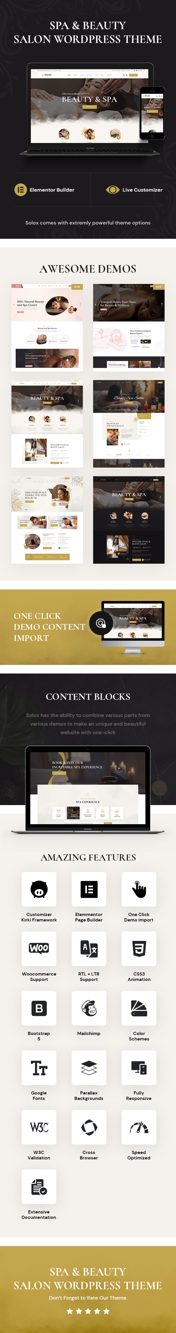 Solox - Spa & Beauty WordPress Theme - 1