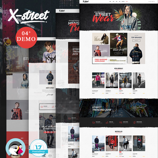 Leo Xstreet Street Style Fashion 2019 Prestashop Theme