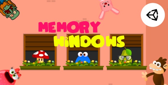 Memory Windows Kids Education Game | Unity Complete Project for Android And iOS - CodeCanyon Item for Sale