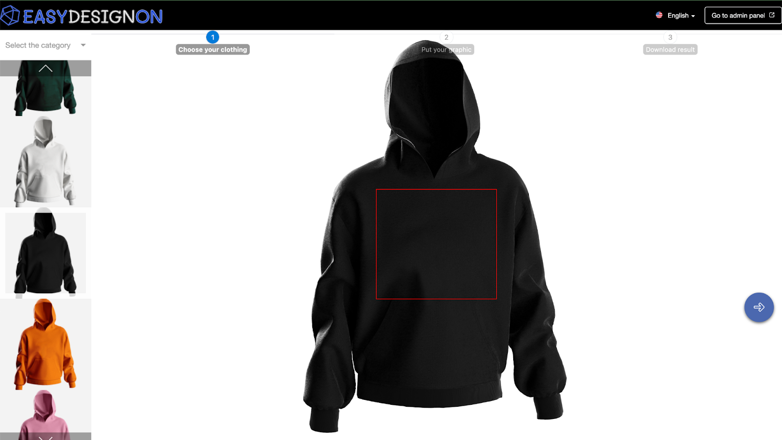 Personalized Clothing Design Platform - Angular, NestJS application - 1