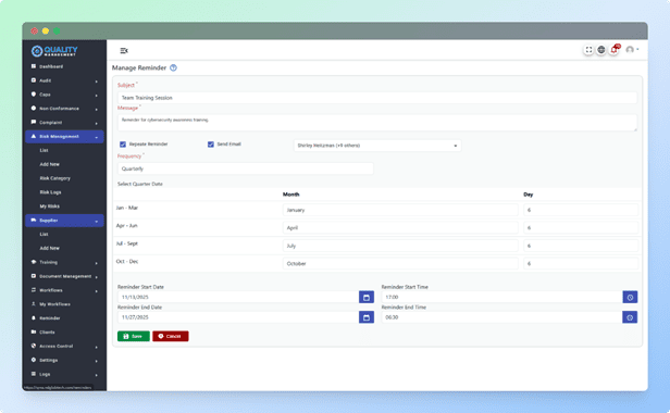 Automated Reminder & Notification Scheduler