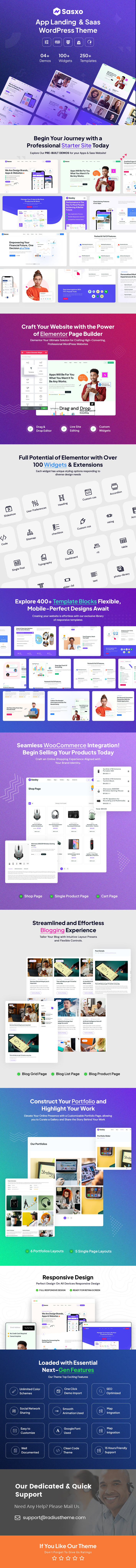 Sasby – App Landing & Saas WordPress Theme