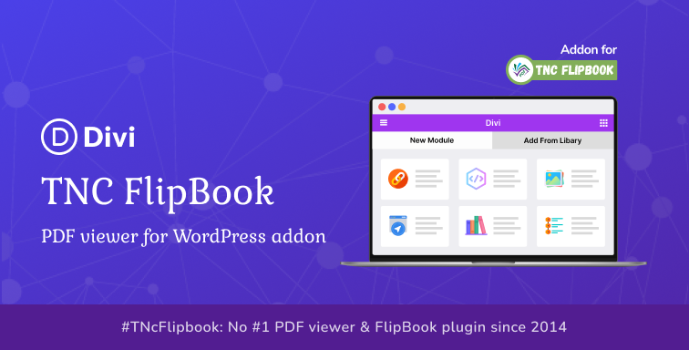 Divi - TNC FlipBook - Trình xem PDF cho WordPress Addon