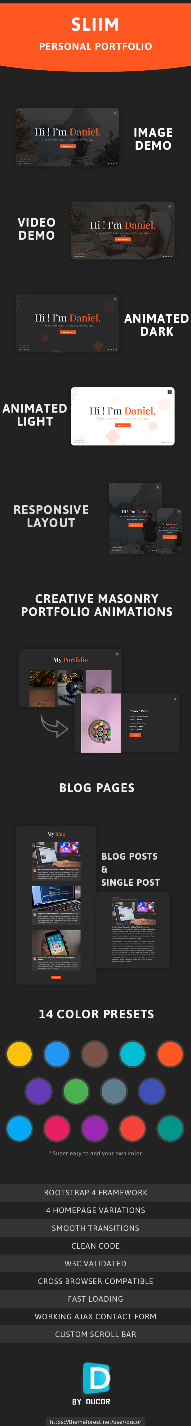 Sliim - Personal Portfolio Jekyll theme