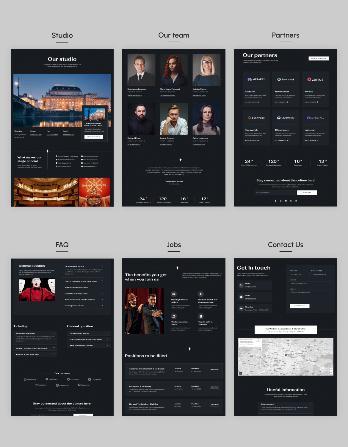 Artore | Theater Entertainment & Performing Arts Elementor Template Kit - 2