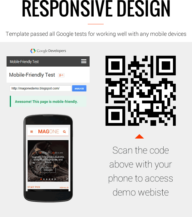 Responsive Mobile Friendly - MagOne - Magazine Blogger Template