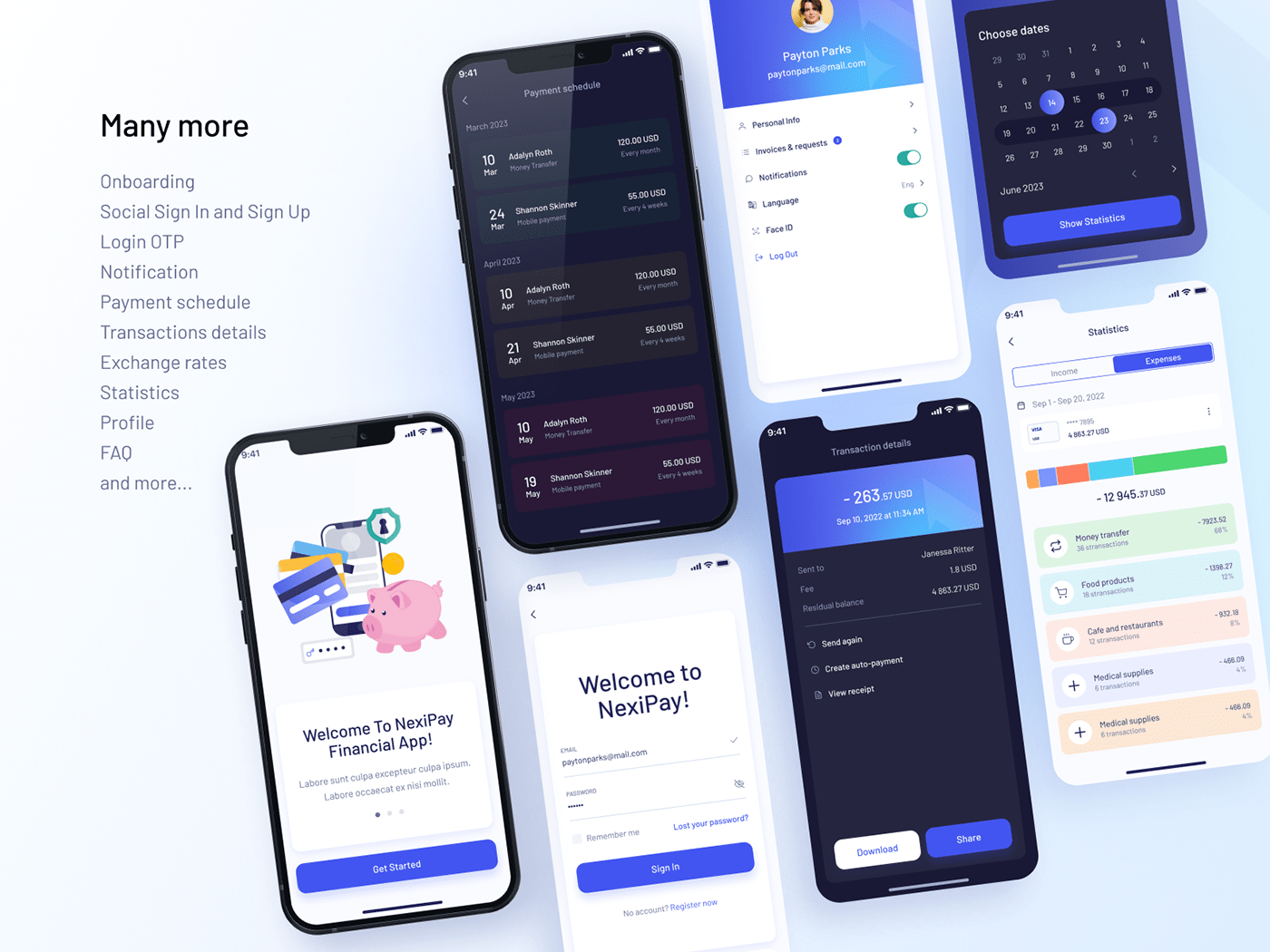 Nexipay - Banking Mobile App XD Template - 6