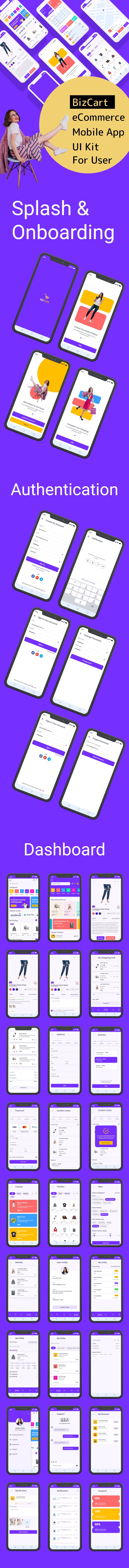BizCart - eCommerce Mobile App UI Kit - 2