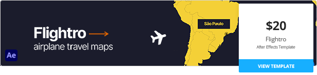 Flightro - Airplane Travel Maps | For Premiere Pro - 1