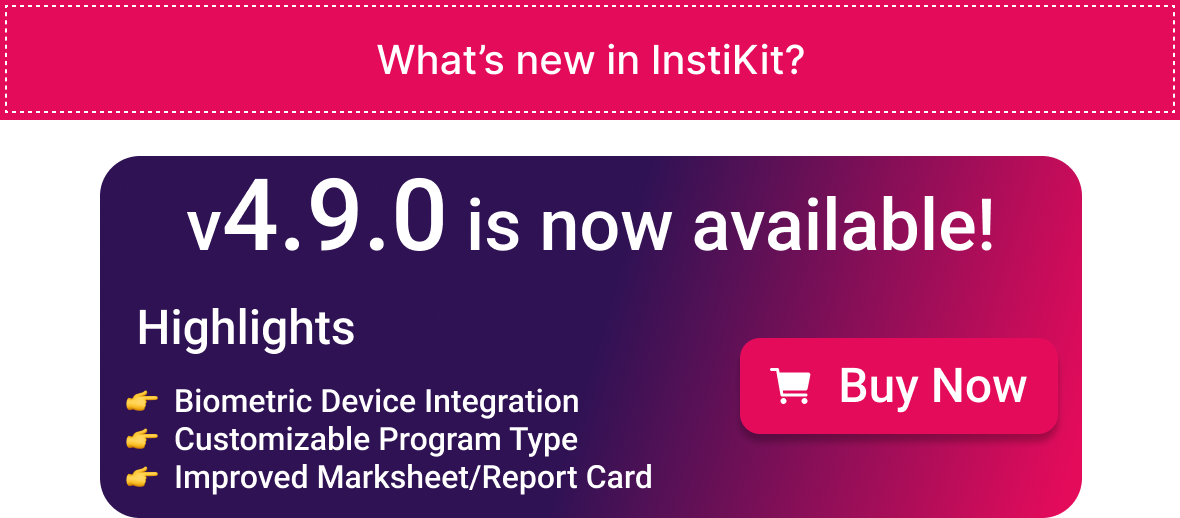 InstiKit New Release