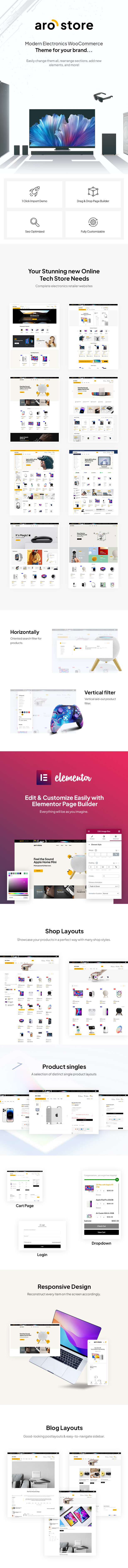 Arostore – Electronics Store WooCommerce WordPress Theme - 1