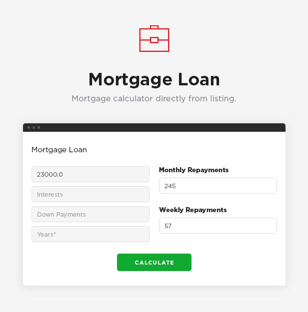 Mortgage calculator