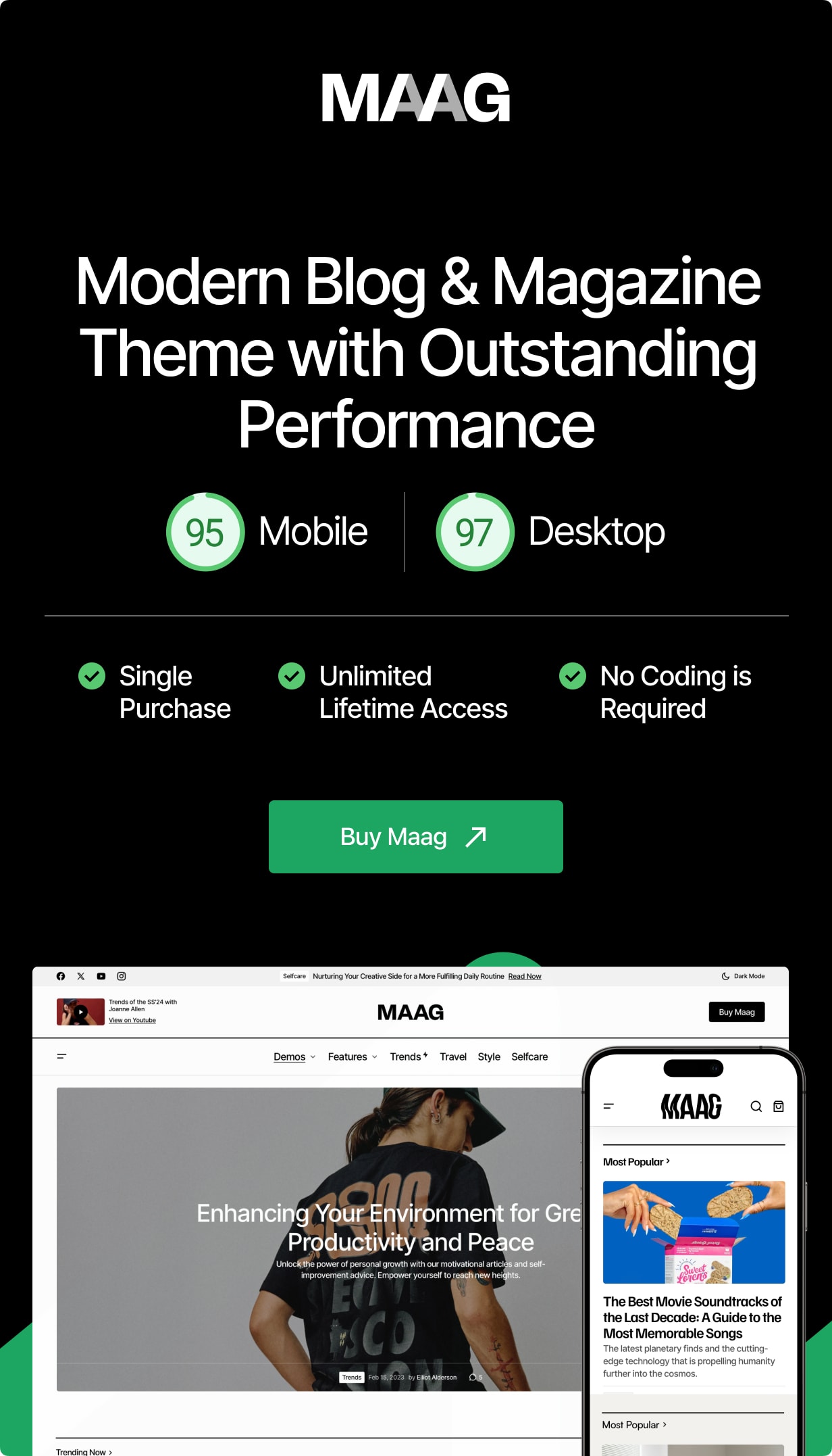 Maag - Modern Blog & Magazine WordPress Theme