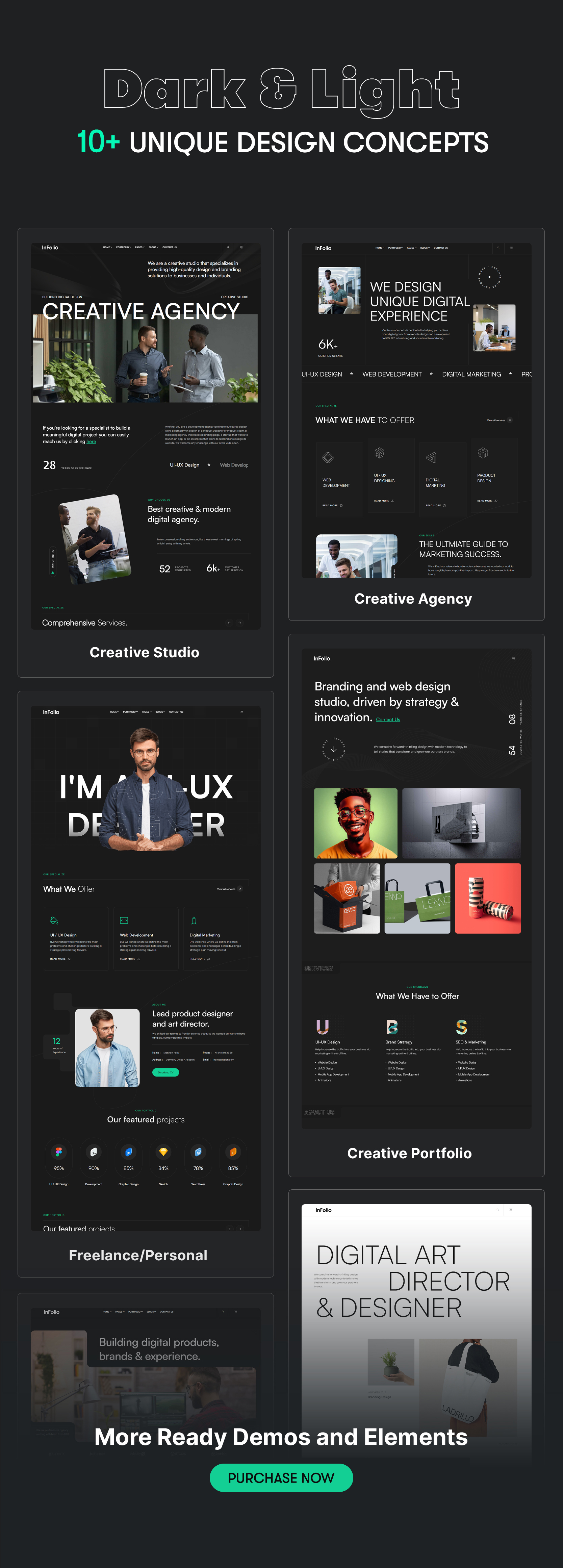 Infolio - Creative Portfolio & Agency Template