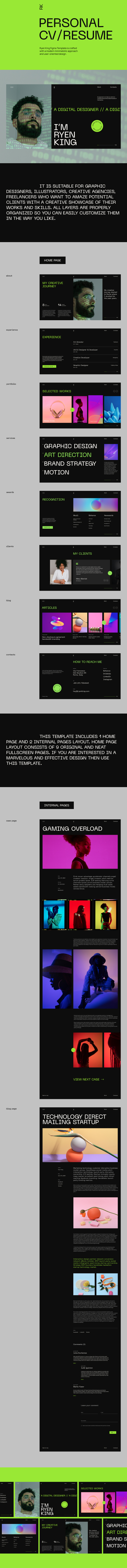 Ryen King - Personal CV/Resume WordPress Theme - 4