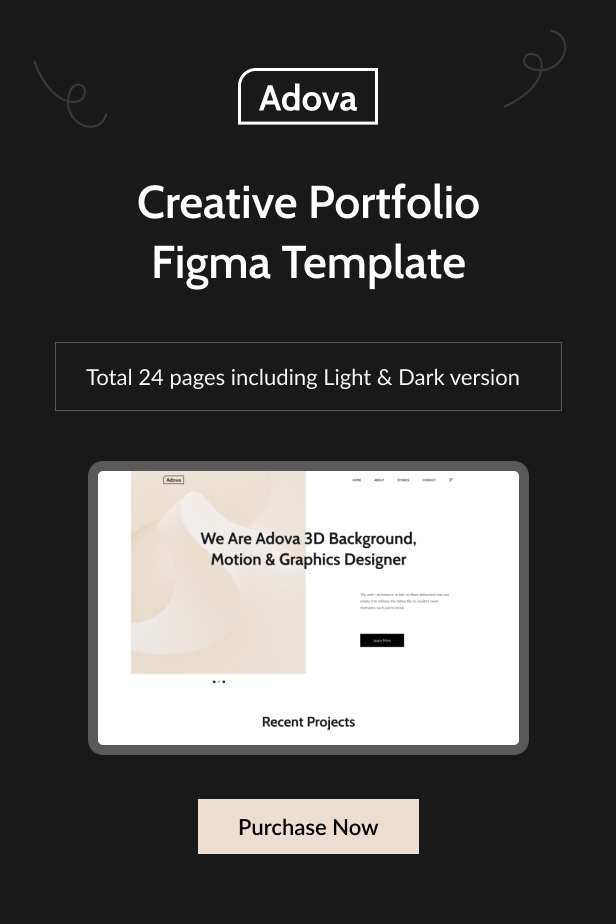 Adova Creative Portfolio Template