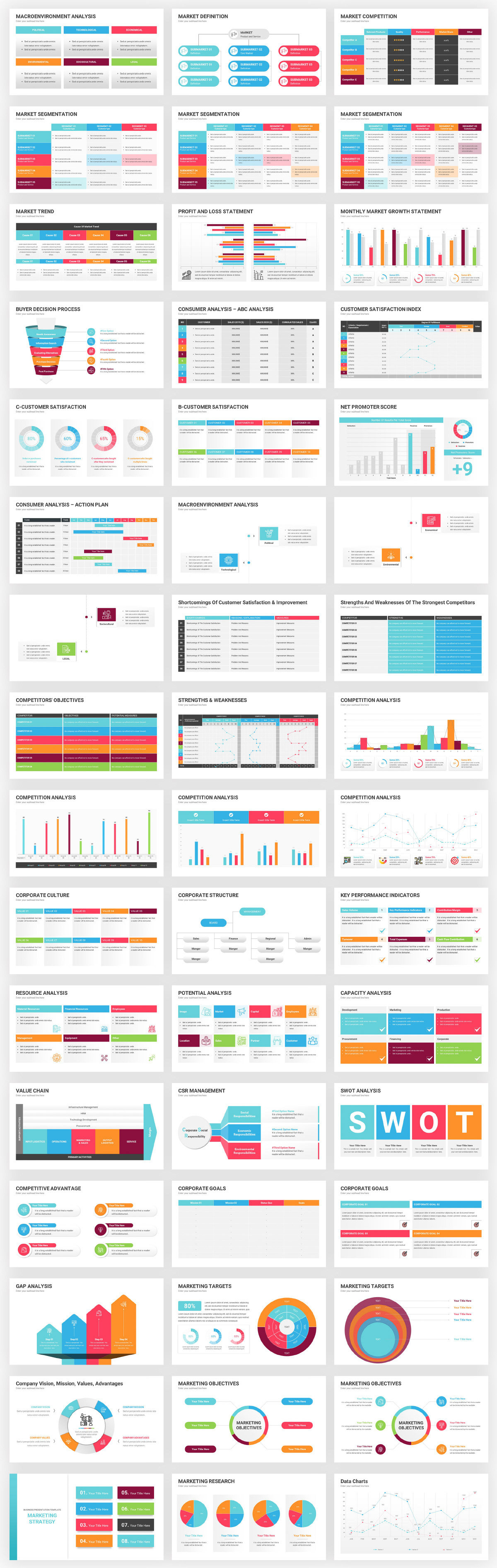 Infographics Complete Bundle PowerPoint Templates - 105