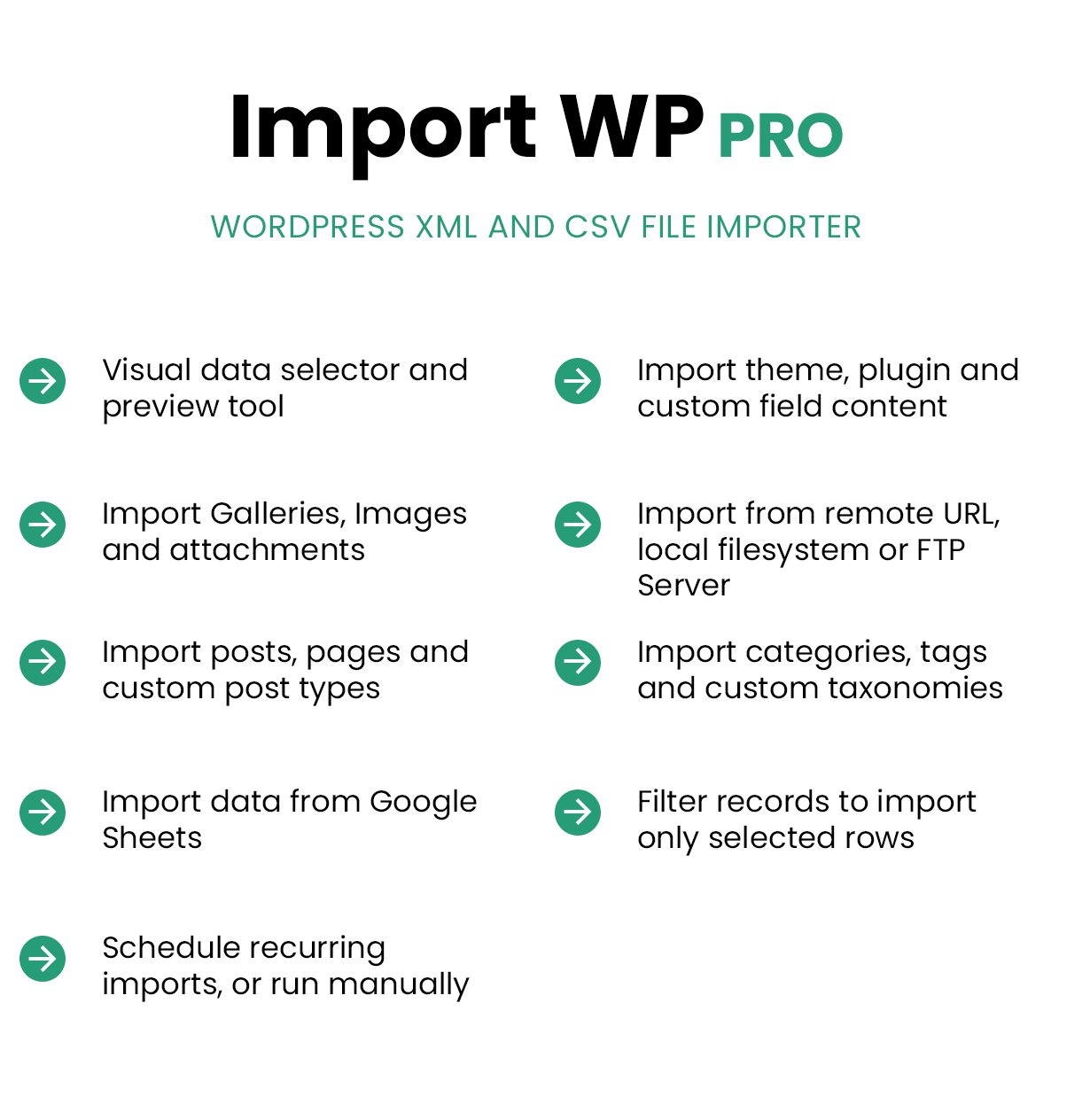 استيراد WP PRO |  مستورد WordPress بتنسيق XML وCSV