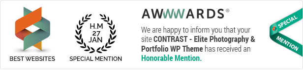 CONTRAST - Elite Photography & Portfolio Theme - 1