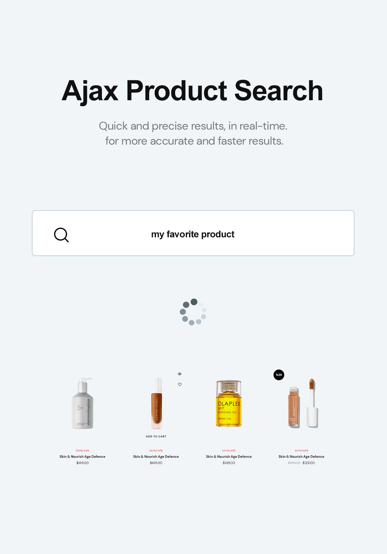 Ajax Product Search