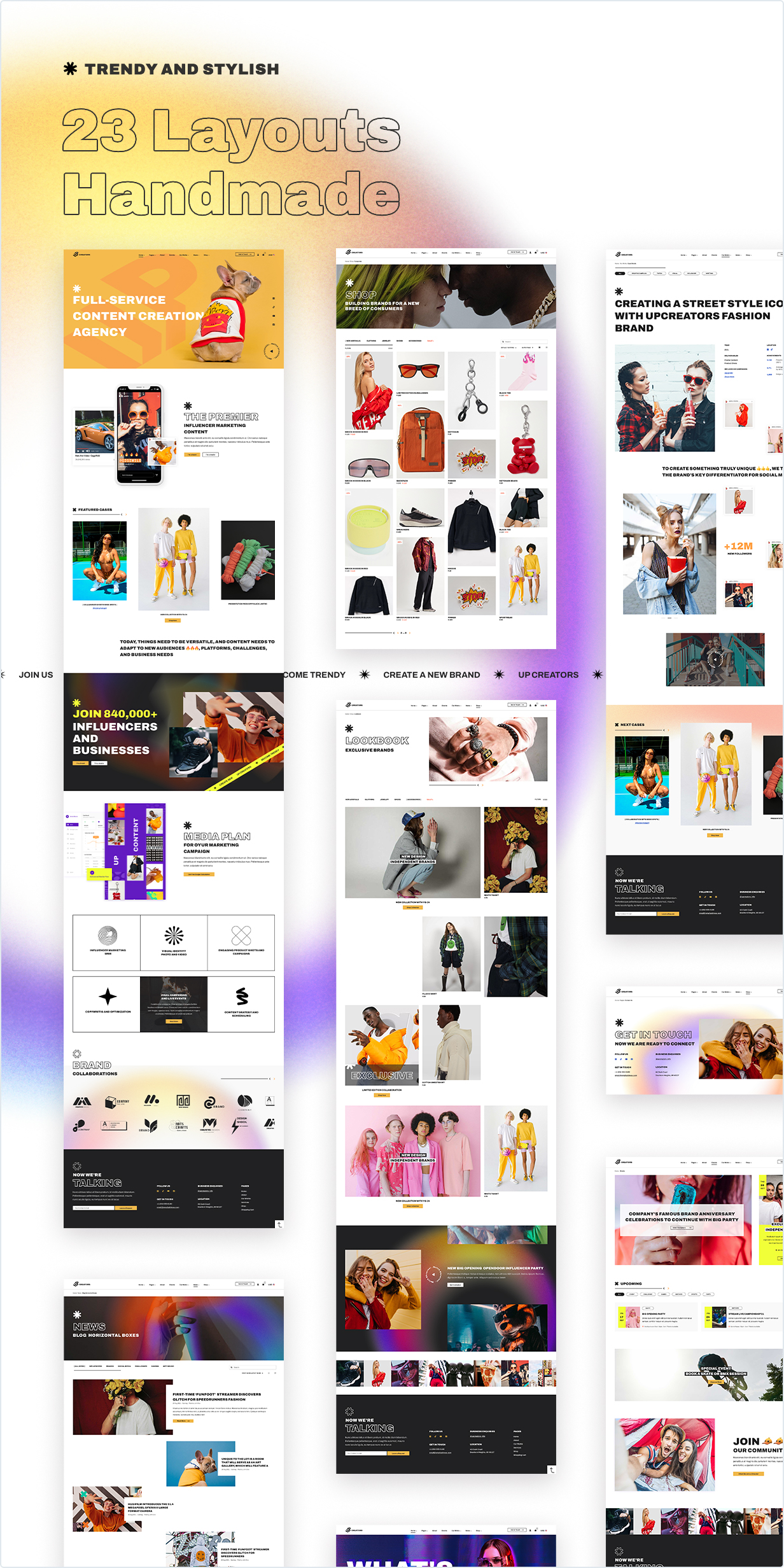 23 Layouts Handmade