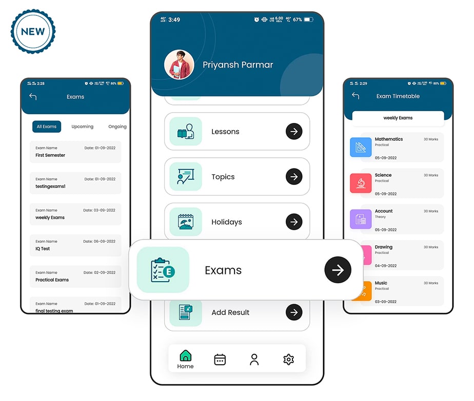 Teacher Flutter App - eSchool Virtual School Management System - 12