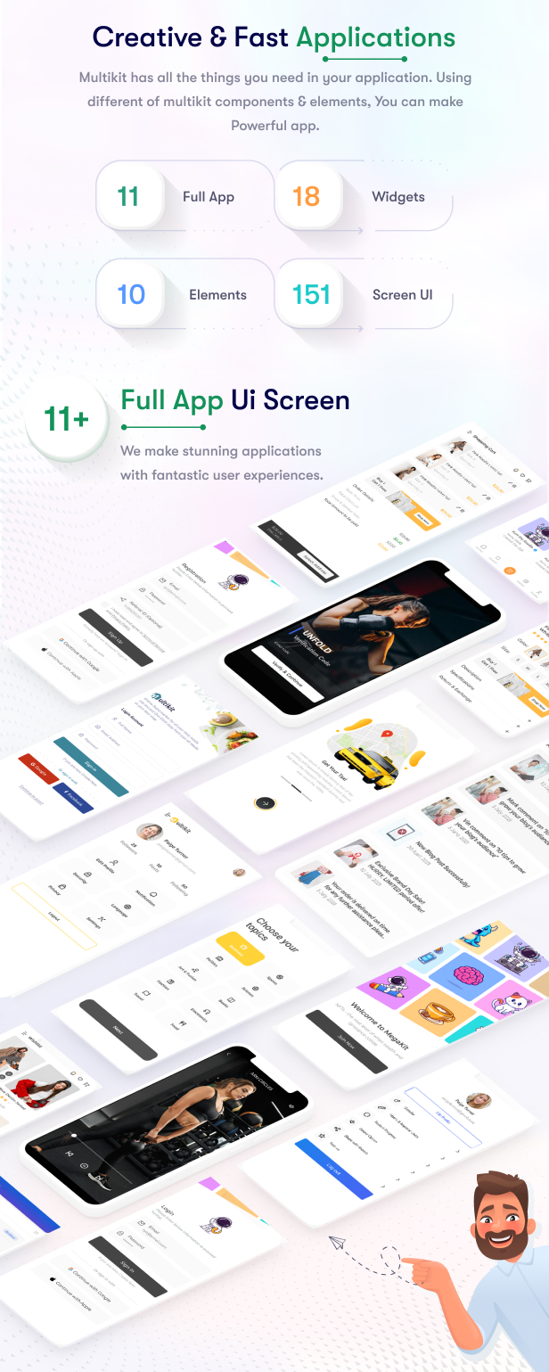 Multikit – React Native Multipurpose UI Kit | Ready to Use | Developer Friendly