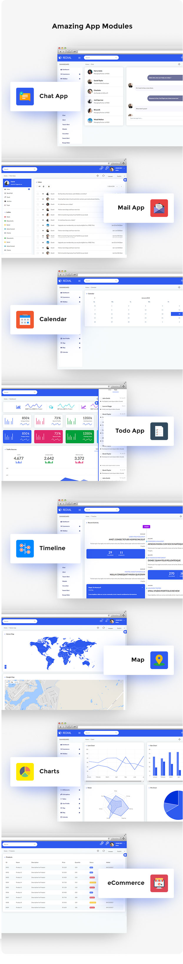 Redial - Bootstrap 4  Admin/Dashboard Template - 2