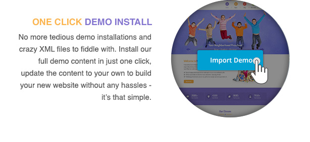 kidsworld-one-click-demo-install-features
