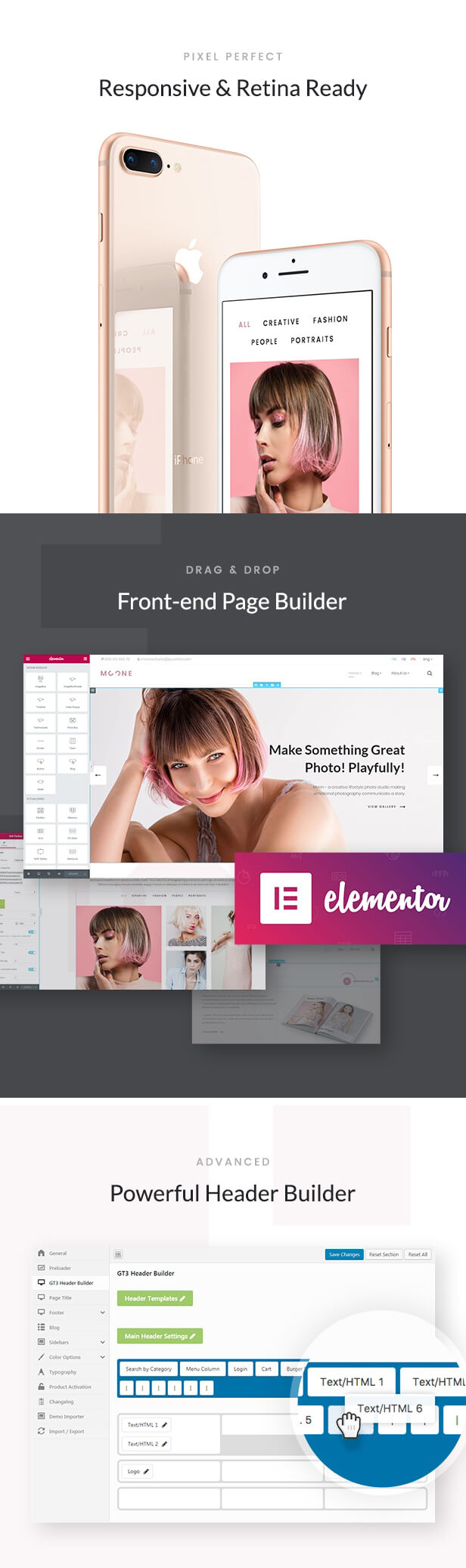 Moone - Photography Agency WordPress Theme - 5
