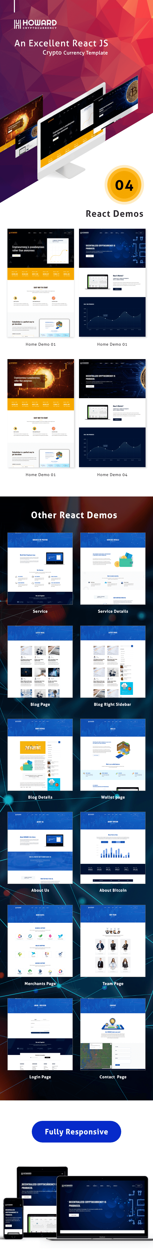 Howard - React JS Crypto Currency Template