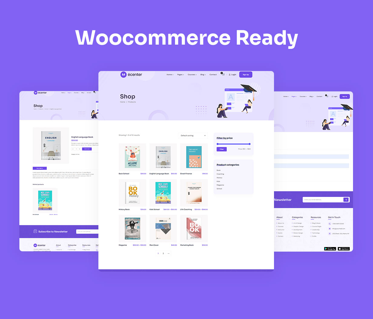 Ecenter - Education WordPress Theme