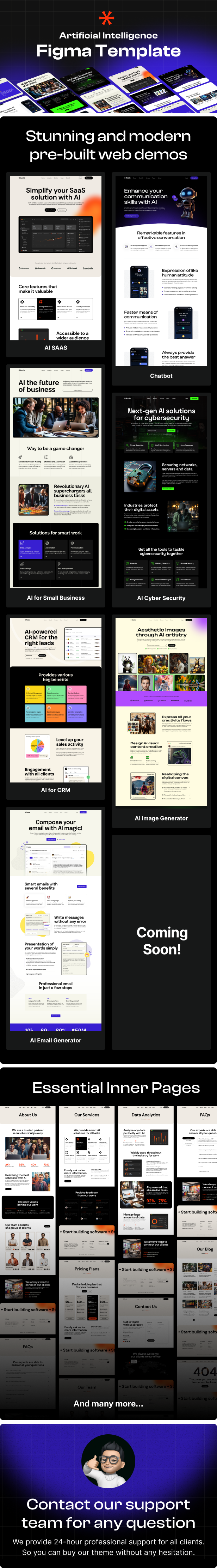 Azzle - AI Technology & Startup Business Figma Template - 1