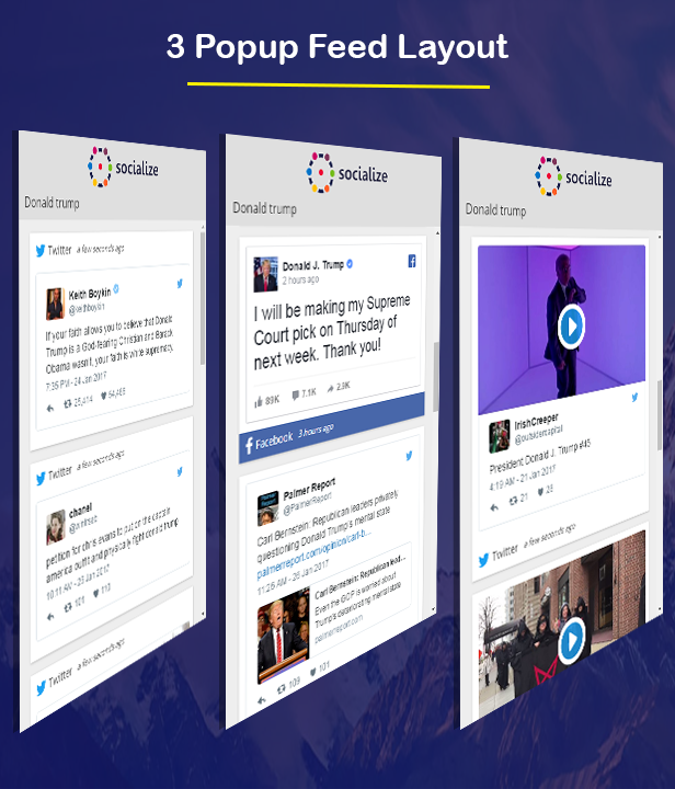 Visual Composer - Search Social Stream