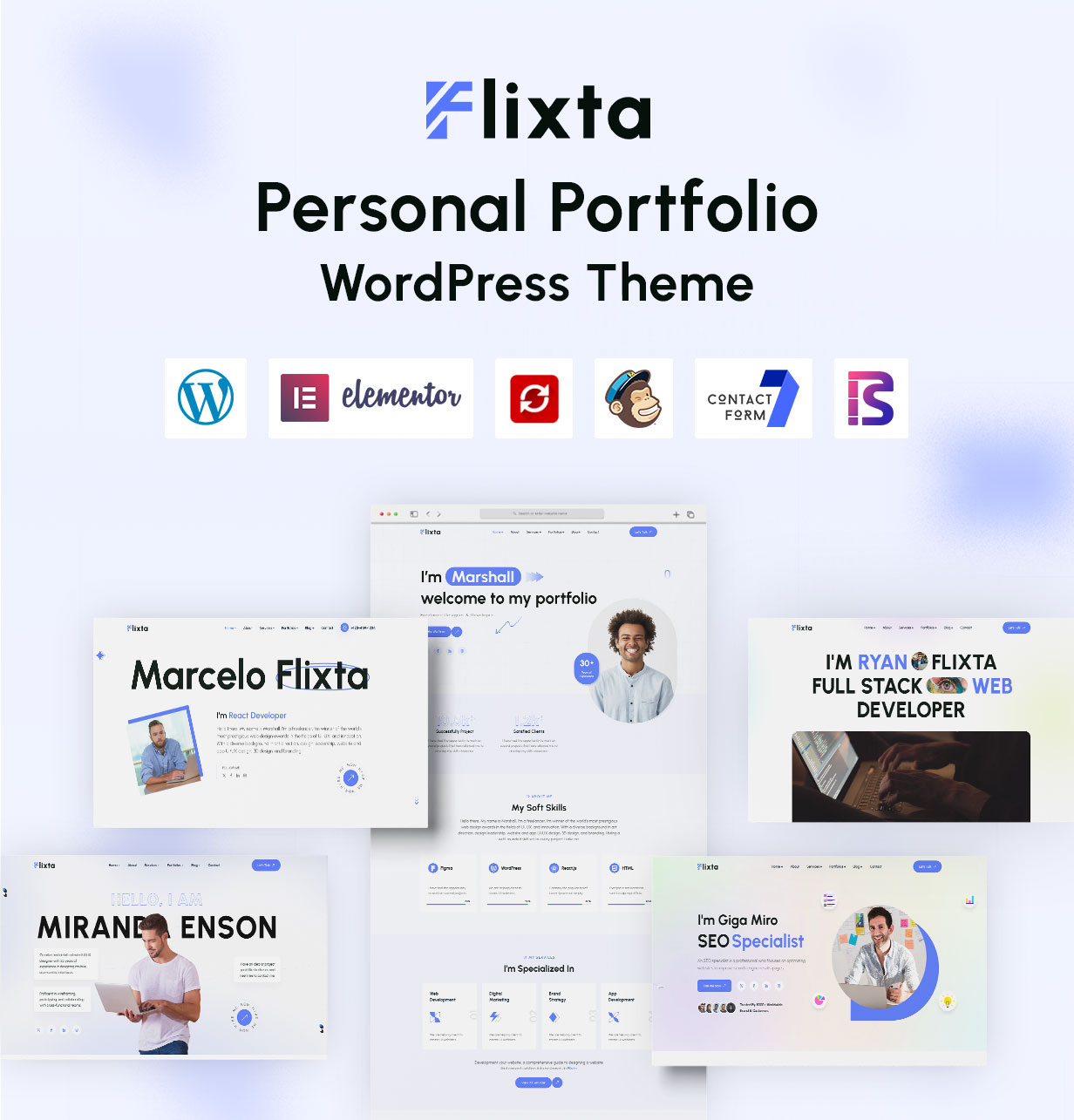 Flixta - Personal Portfolio WordPress Theme - 8