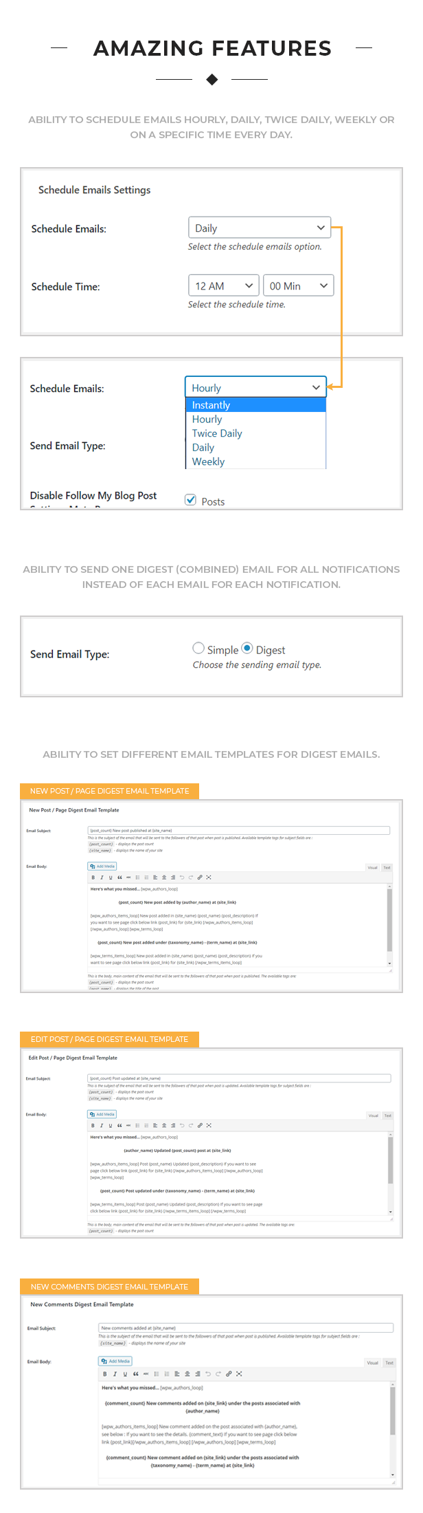 Schedule Emails - Follow My Blog Post add-on - 1
