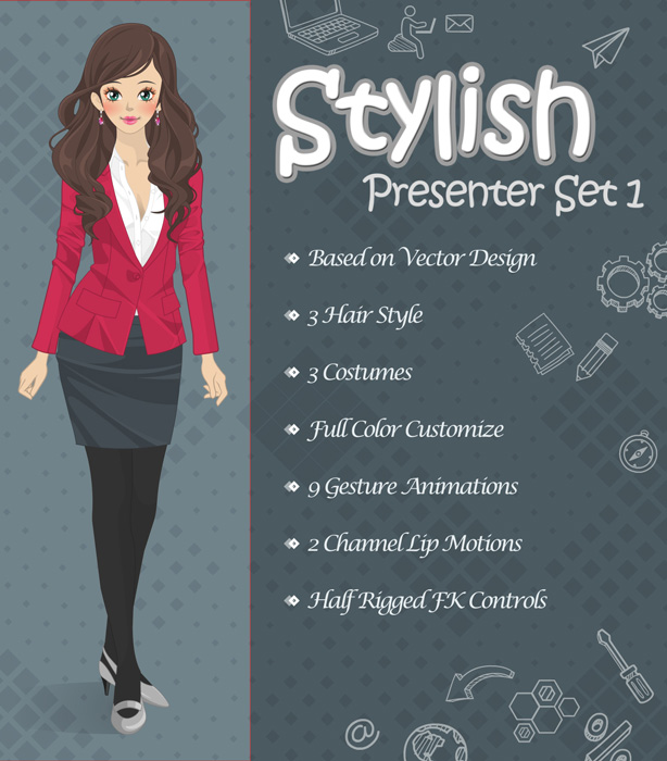 Stylish Presenter Set 1 - 1
