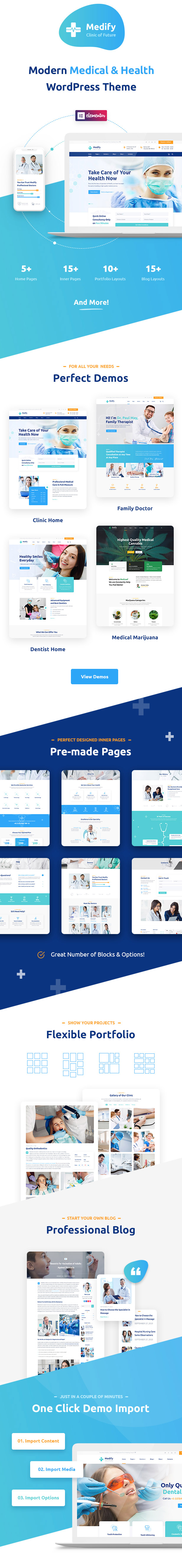 Medify - Health & Clinic WordPress Theme - 1