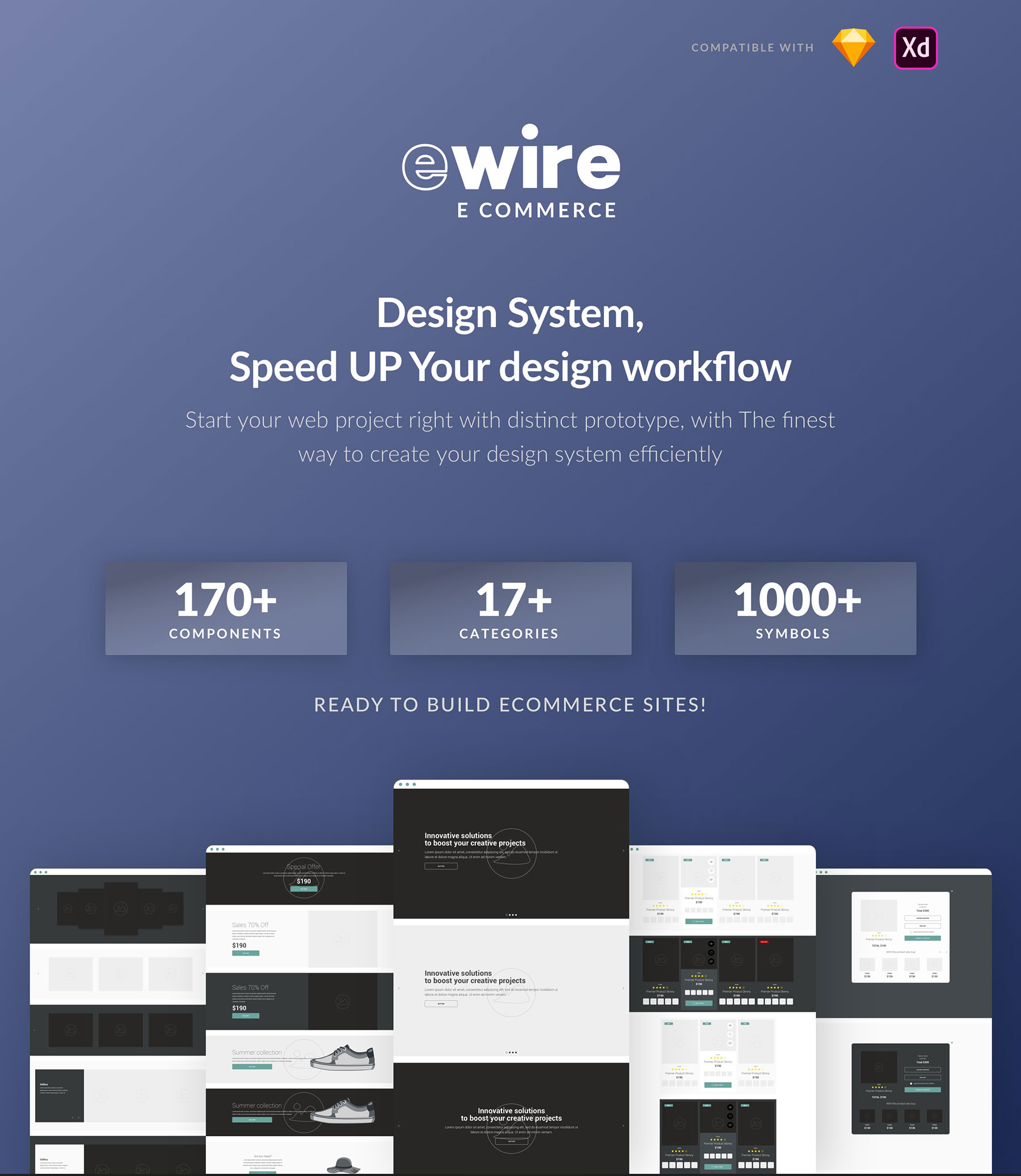 Realwire for commerce -  Wireframe Library Collection - 1
