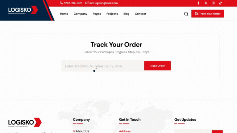 Order tracking process