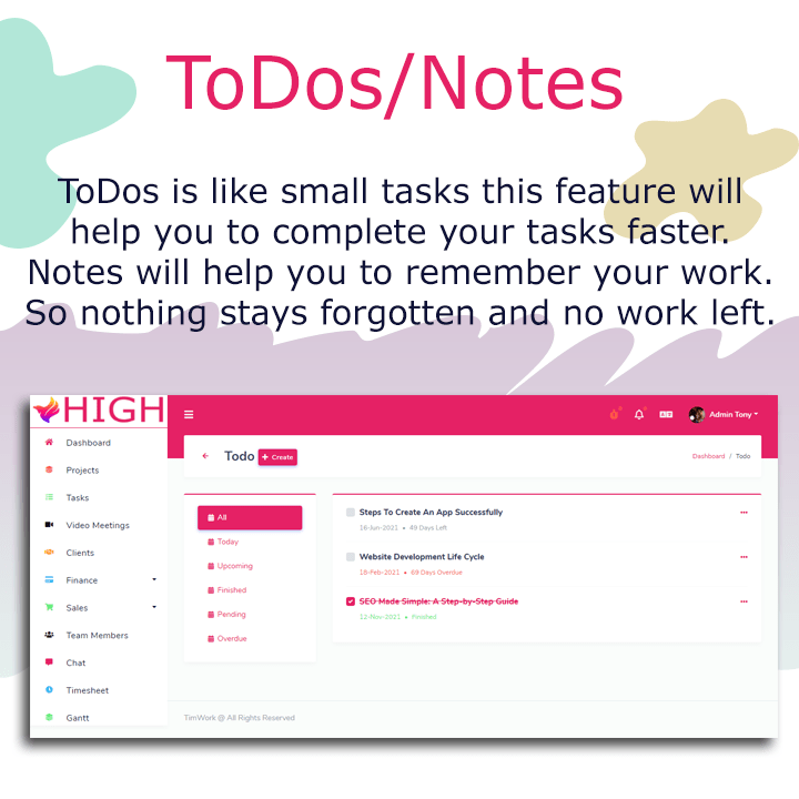 HIGH SaaS - Project Management System